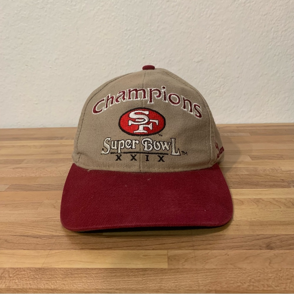Vintage NFL Football San Francisco 49ers Super Bowl Champions Embroidered Hat